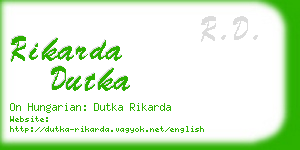 rikarda dutka business card